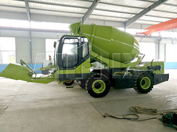 self loading concrete mixer