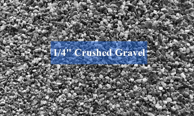 1-4 crushed gravel material