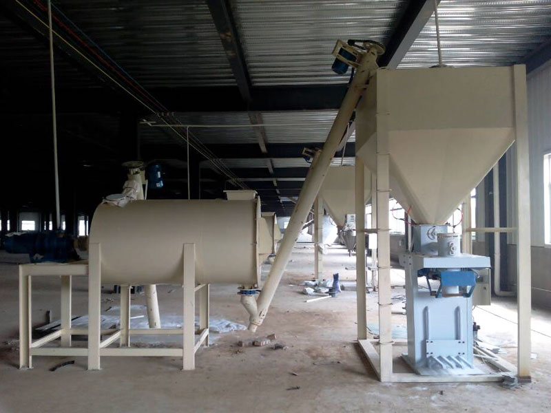 1 ton skim coat dry mortar machine