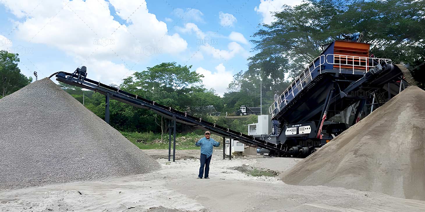 100tph APY4 Combined Mobile crusher working in honduras