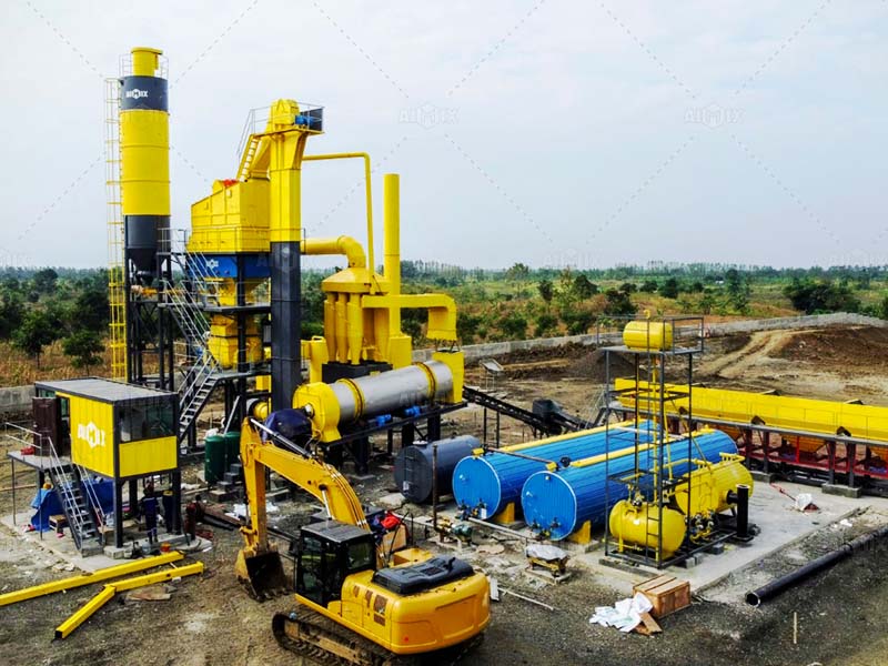 100tph asphalt batch plant for producing asphalt aggregate in Indonesia