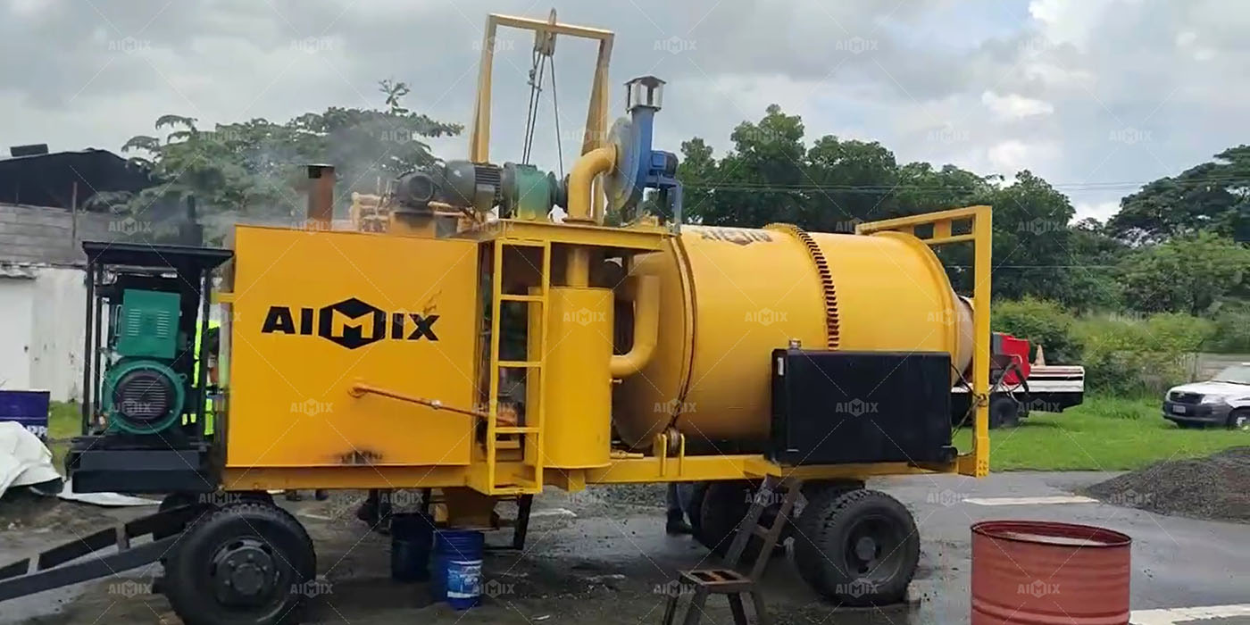10tph small portable asphalt mixer machine in the Philippines