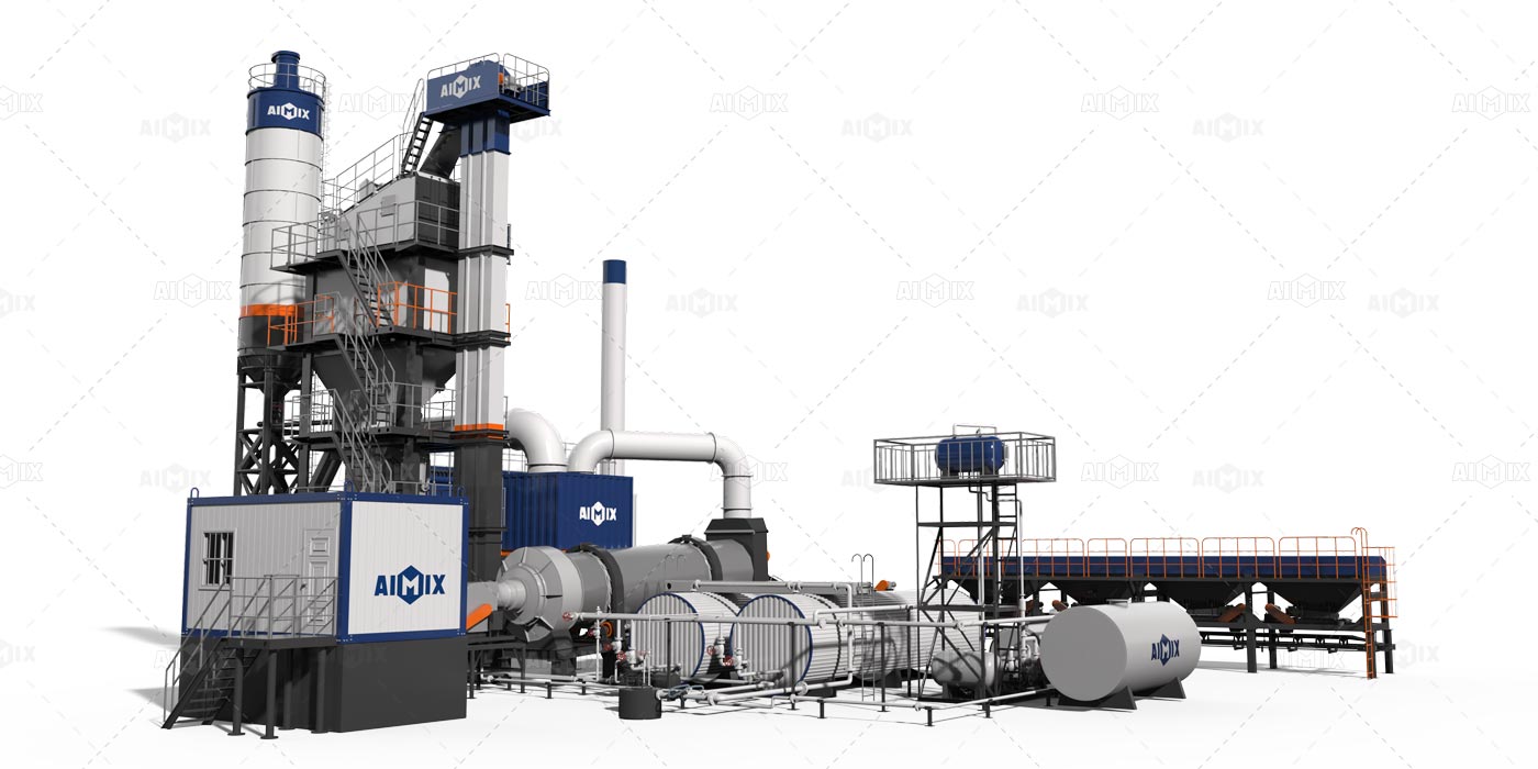 120 ton stationary asphalt batch mix plant for sale