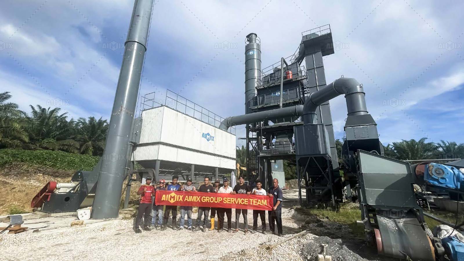 120 ton Stationary Asphalt Batch Plant in Malaysia