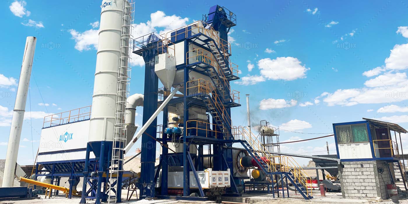 120 ton stationary asphalt plant in Uzbekistan