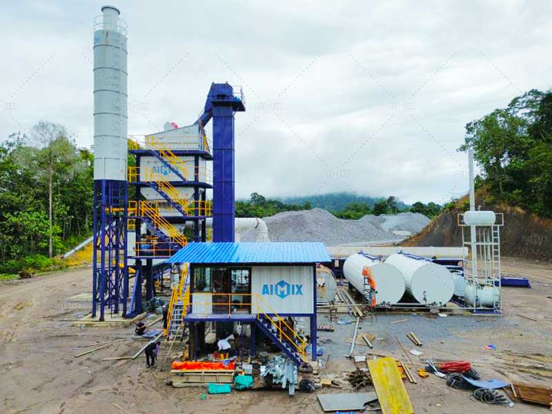120tph asphalt batch plant installation in Malaysia