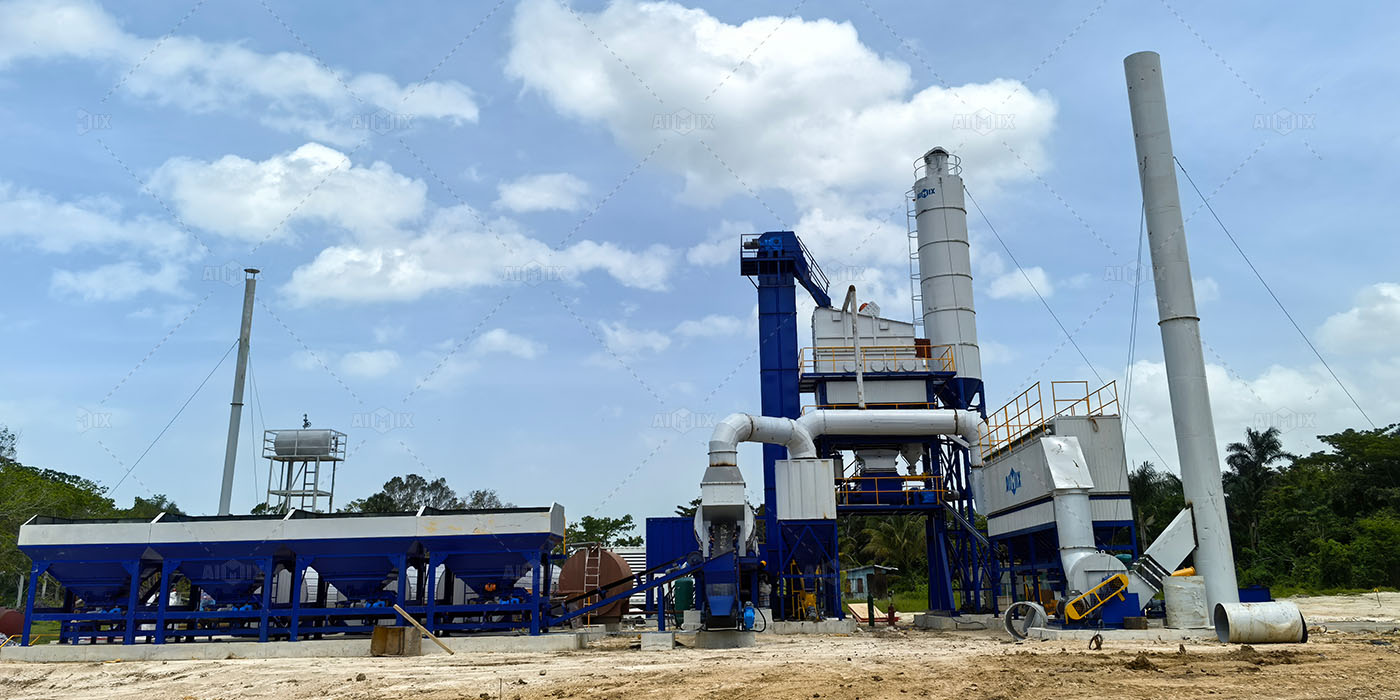 120tph batch type asphalt plant equipment for roads in Jamaica