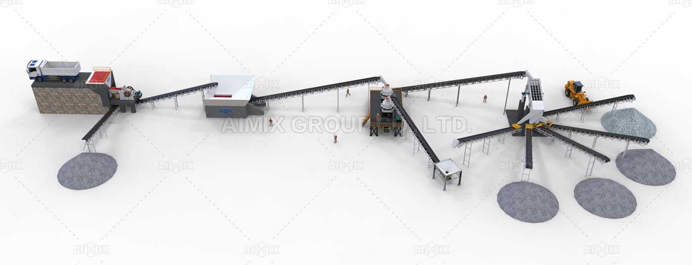 150tph crusher plant for concrete production