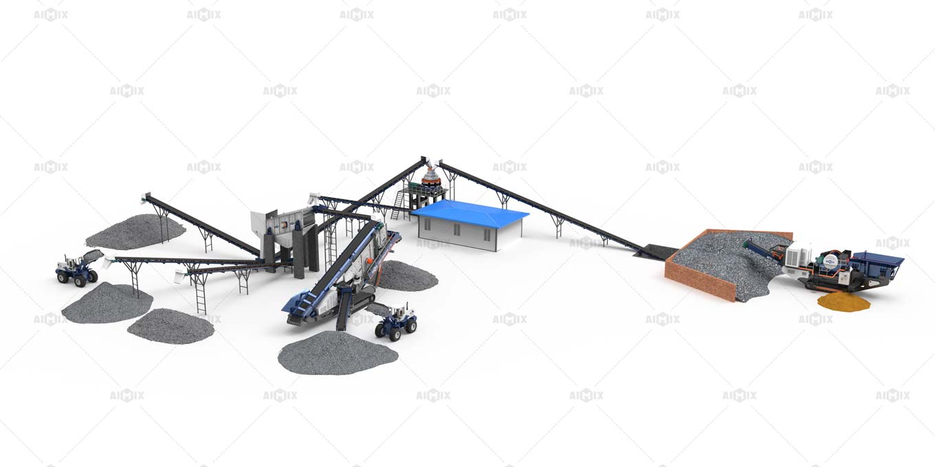 150TPH Solid Stone Crushing Plant Layout in Chile