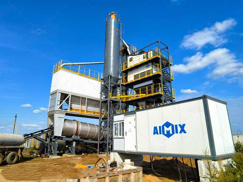 160tph asphalt mix plant in Kazakhstan