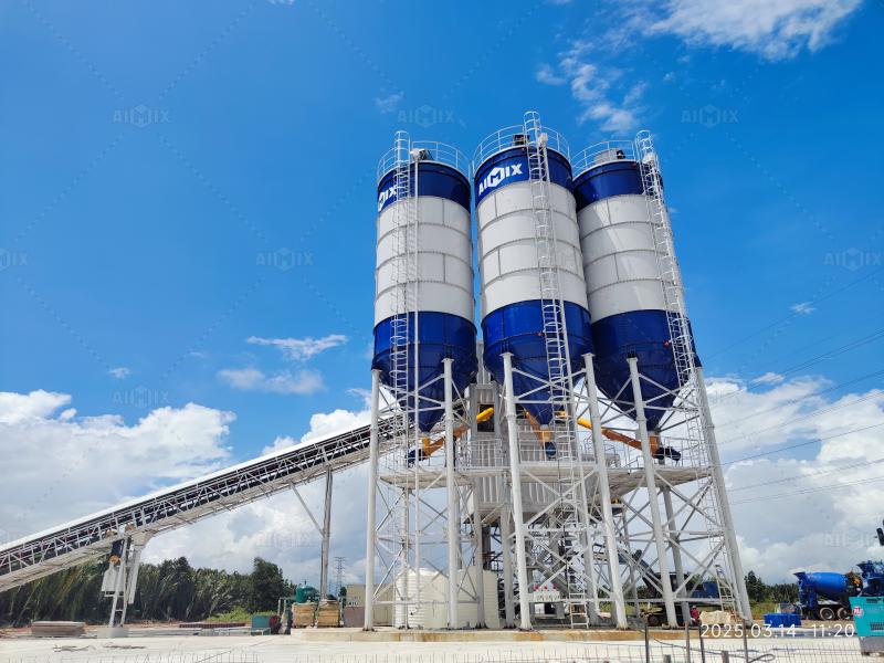 180m³ large concrete plant