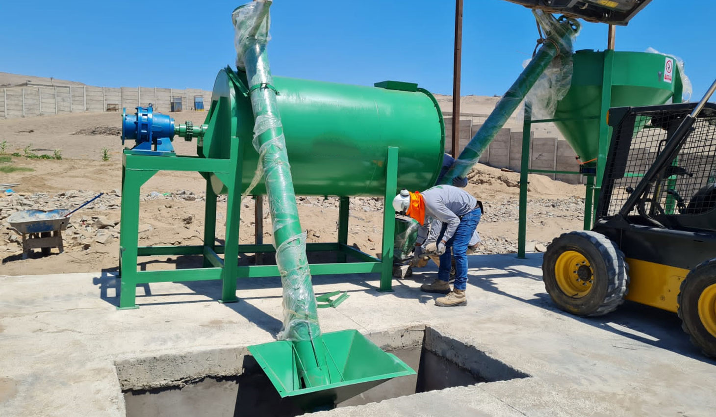 2 ton wall putty plant installed in Zambia