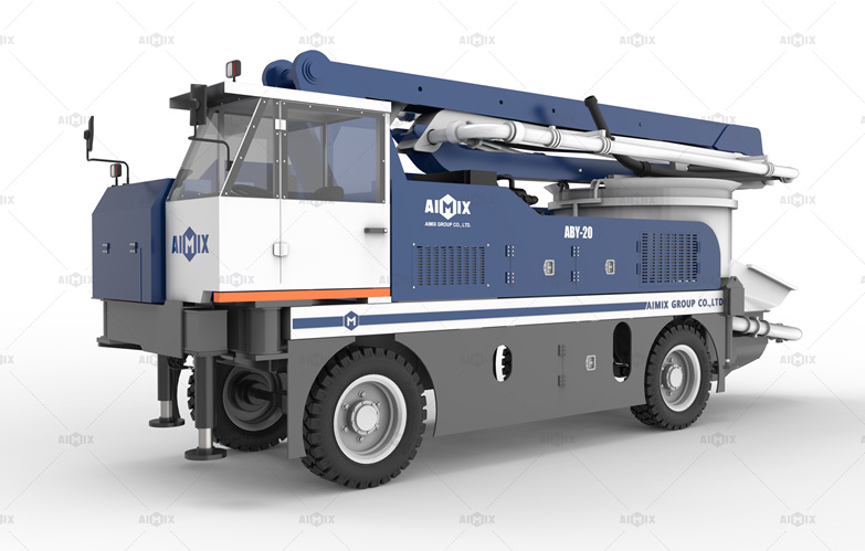 20 meters wheel base boom type concrete pump
