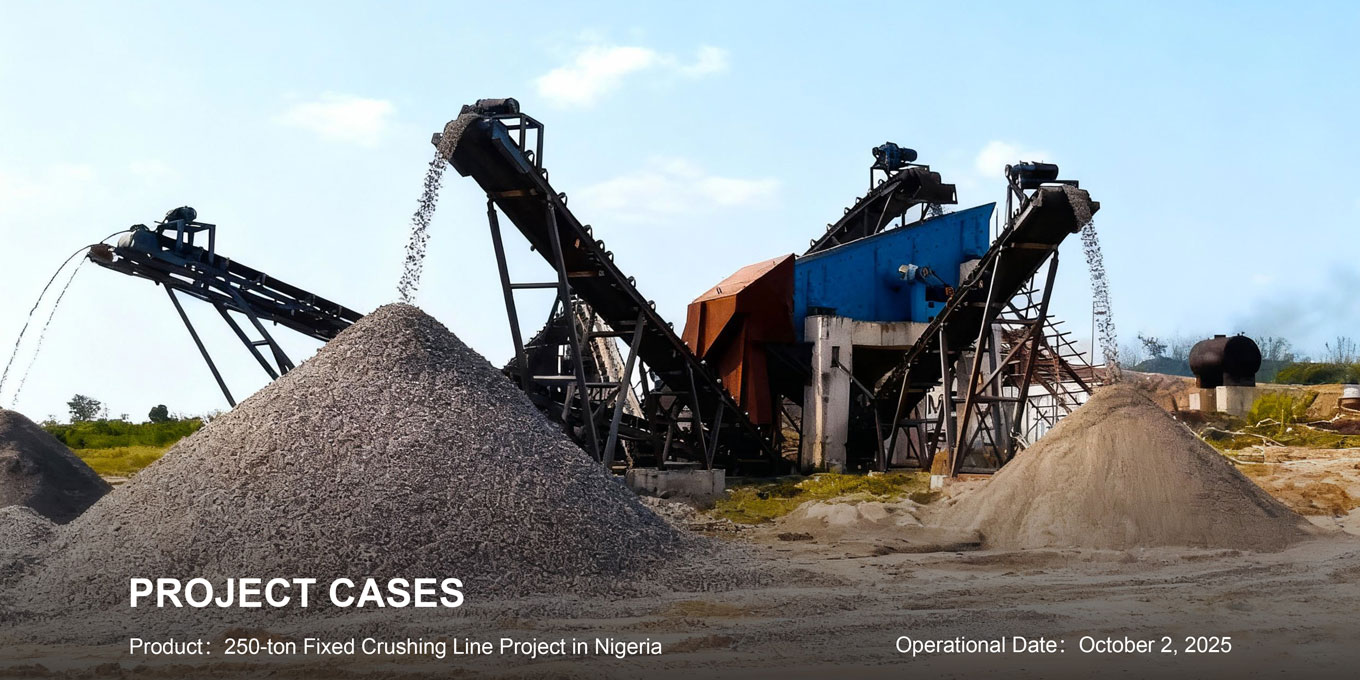 250tph stationary crushing plant operation in Nigeria