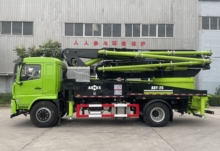 26m Truck Chassis Boom Concrete Mixer Pump