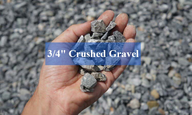 3/4" crushed gravel material
