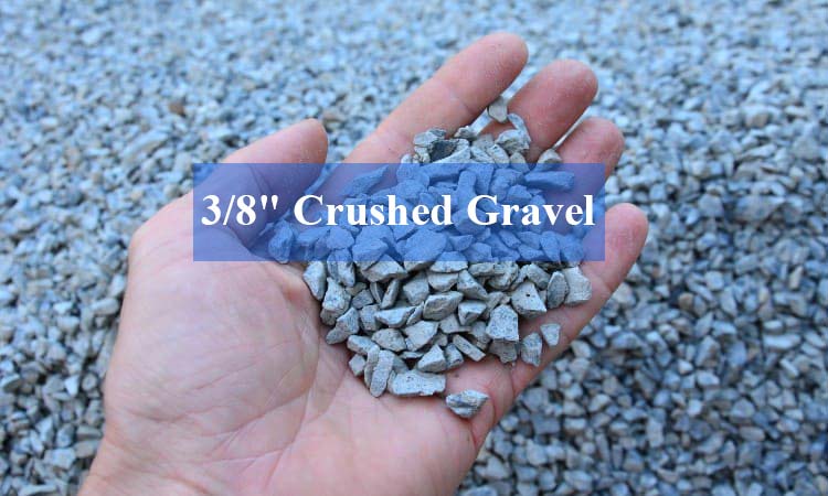 3/8" crushed gravel material