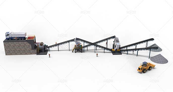 300tph limestone rock crushing line