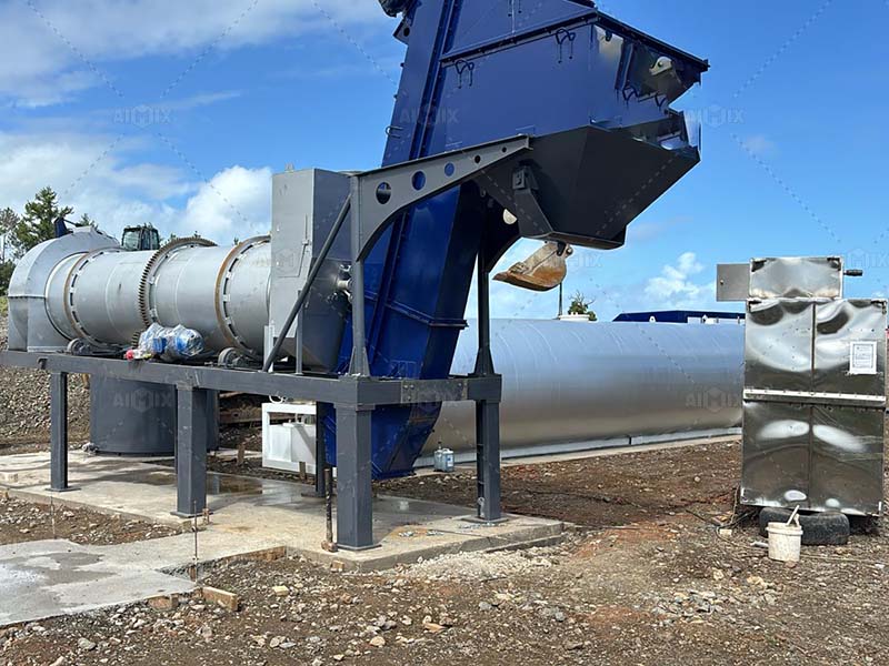 40 tph Fiji purchased asphalt drum plant