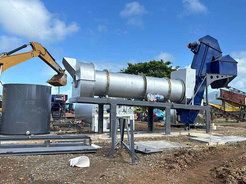 40tph drum mix asphalt plant in Fiji
