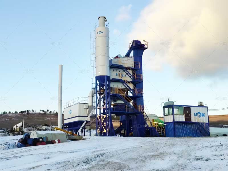 80 ton asphalt plant for producing asphalt aggregates