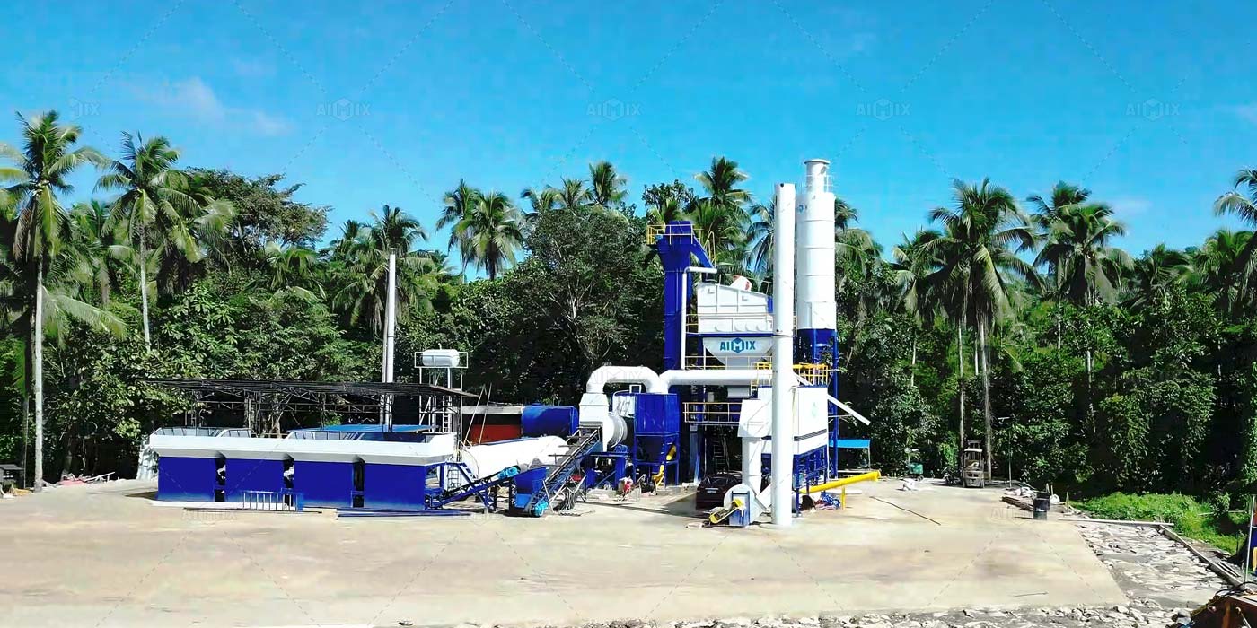80 ton batch mix asphalt plant for sale in the Philippines
