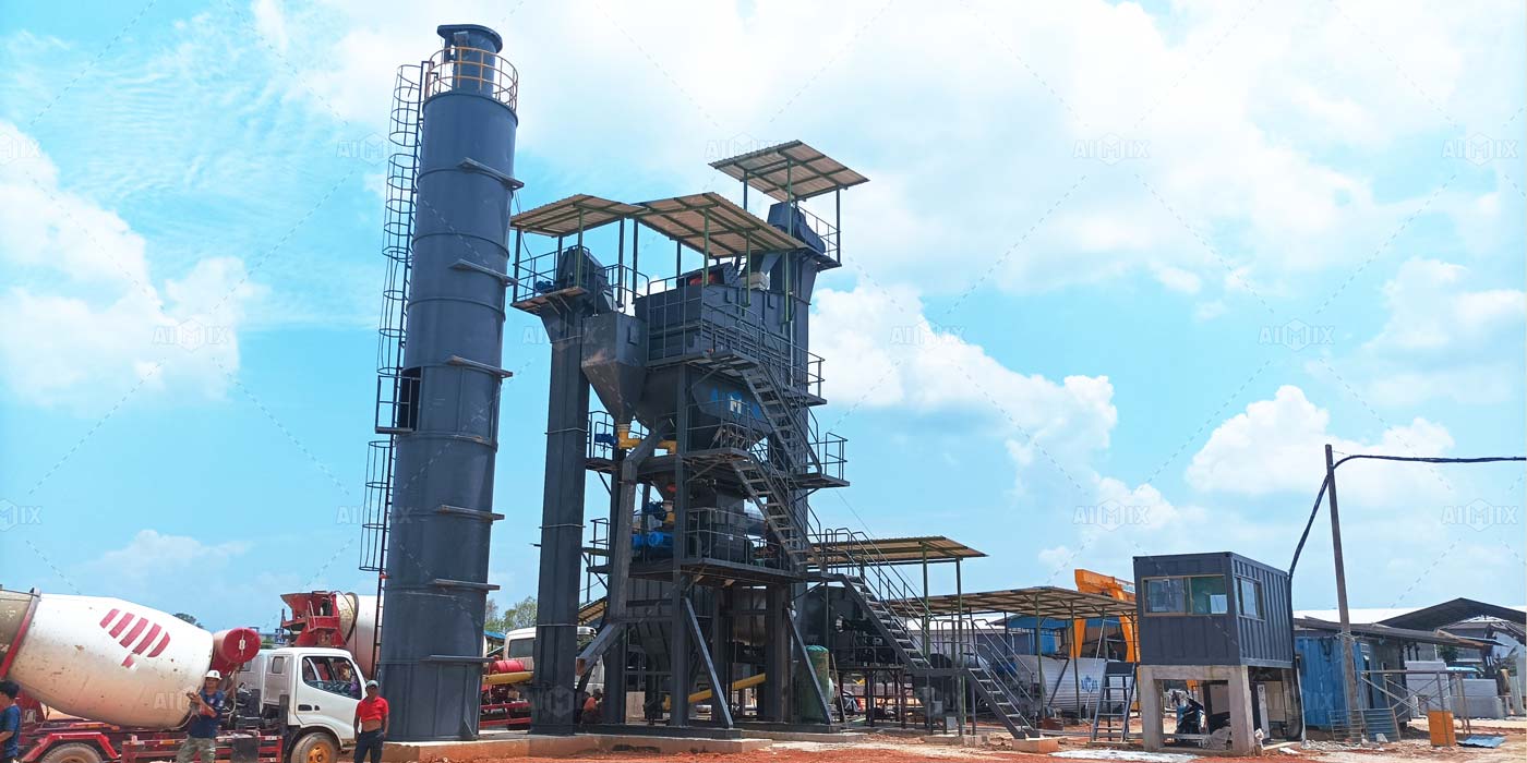 80 ton stationary hot asphalt plant for sale