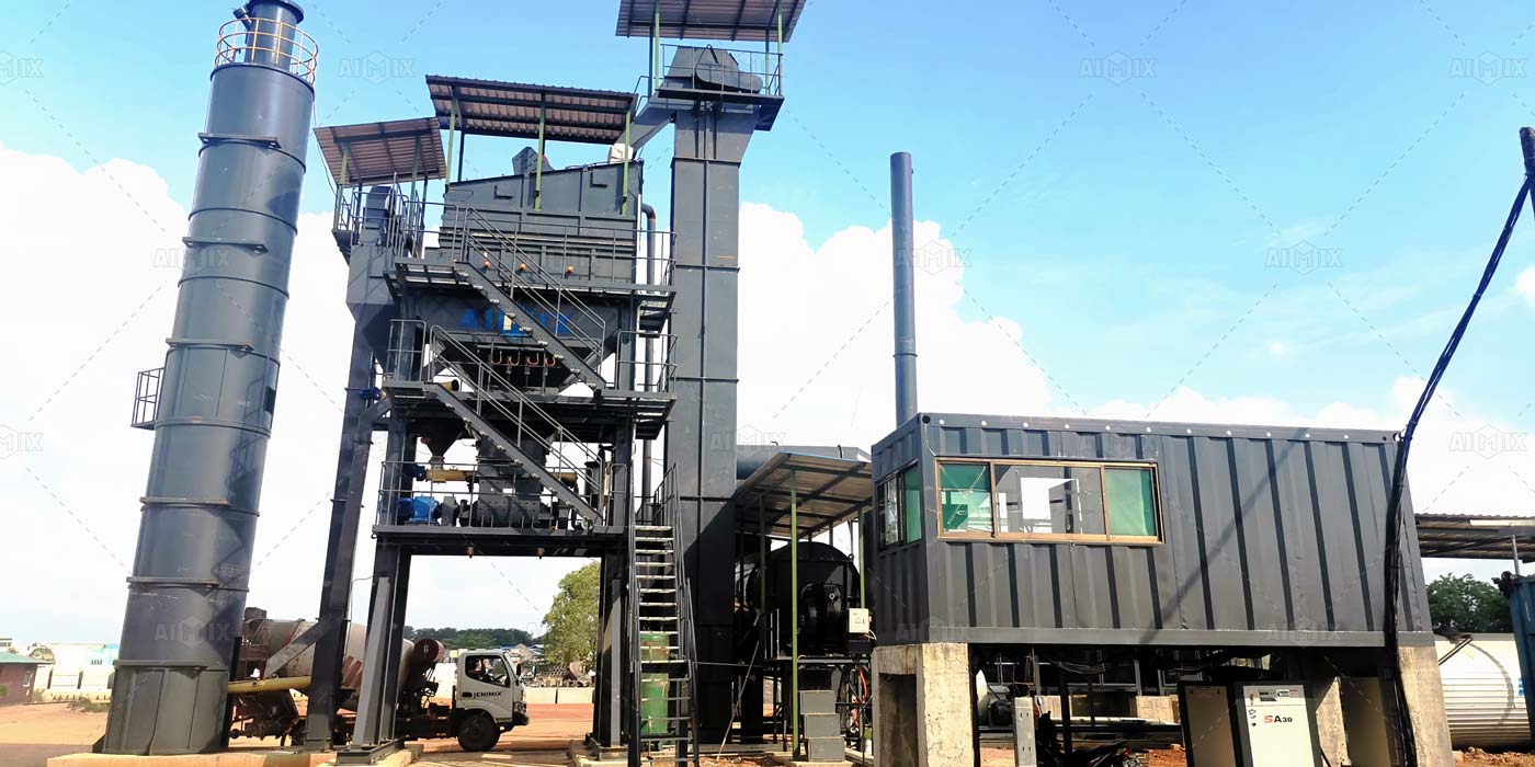80 ton stationary hot asphalt plant