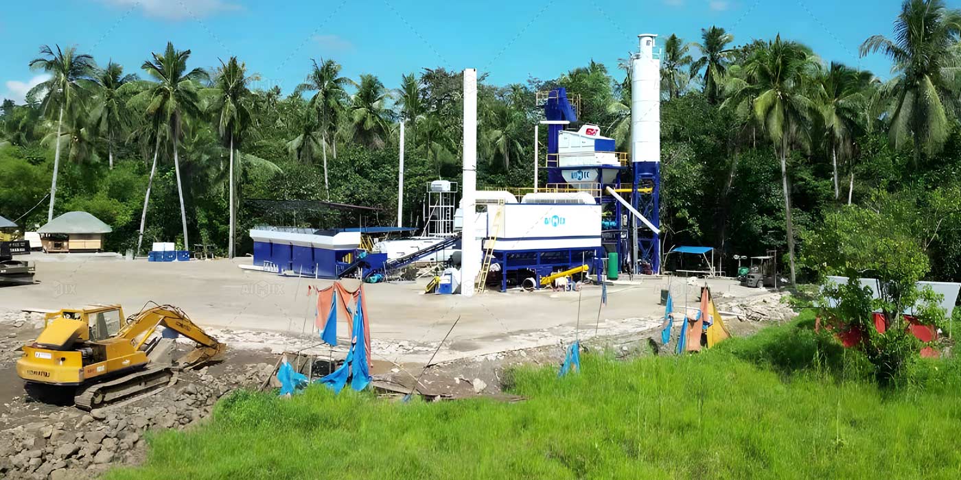 80 tph stationary batch type asphalt plant in the Philippines