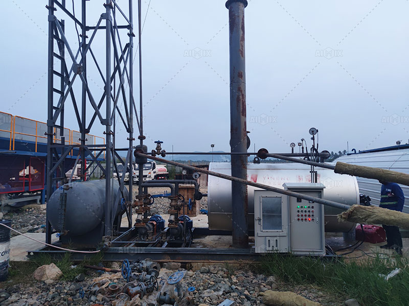 80tph asphalt mixing plant runs in the Philippines