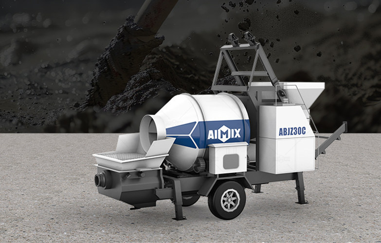 ABJZ30C drum mixer type concrete pump design