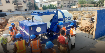 ABJZ40C Concrete Pump at Nigeria