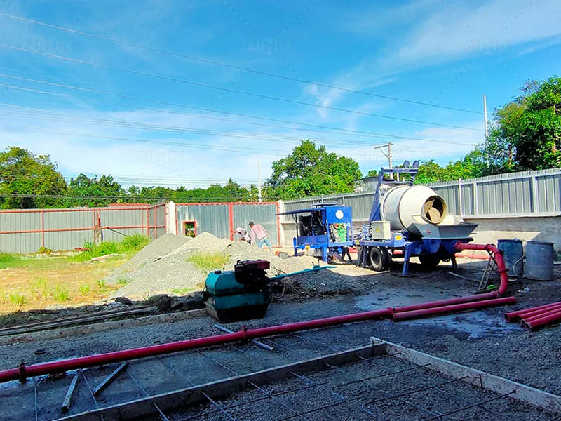 ABJZ40C Diesel Concrete Mixer with Pump in the Philippines