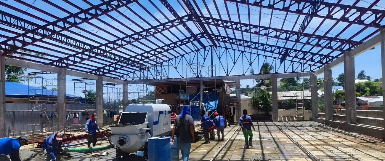 ABT30C Diesel Concrete Pump Trailer for the Philippines Seaside Restort