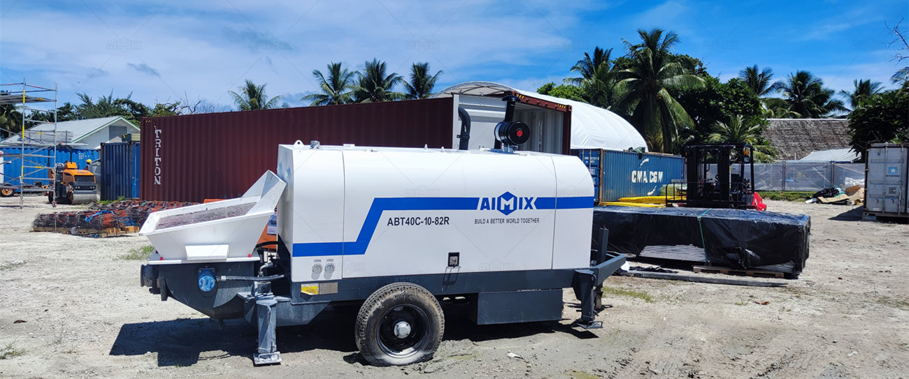 ABT40C concrete pump trailer mounted for Australia road construction