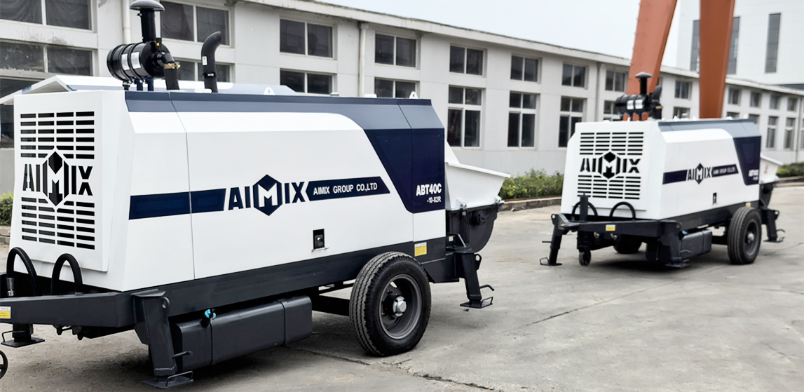 ABT40C model Aimix concrete trailer pumps