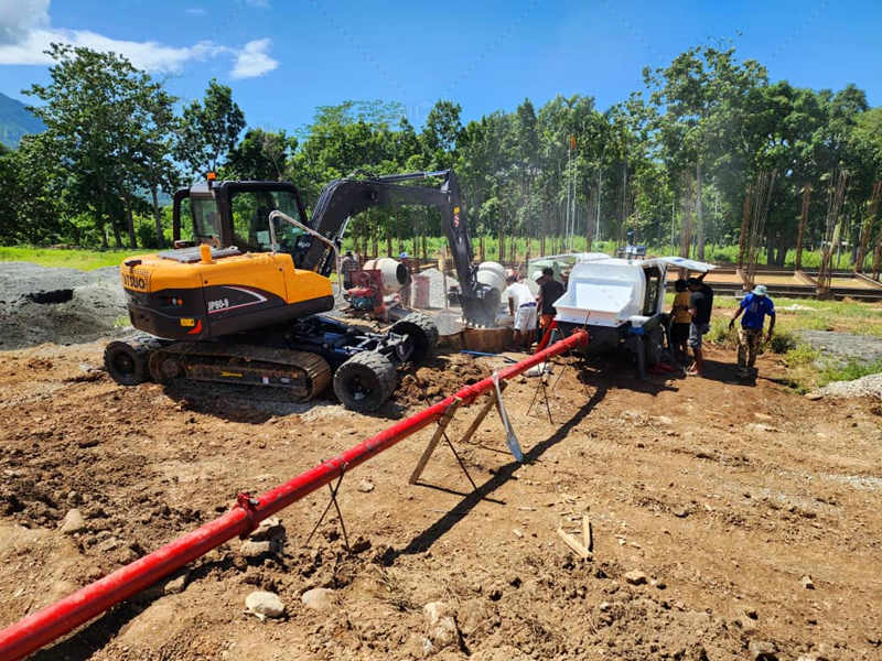 ABT40C Trailer Diesel Concrete Pump in Indonesia