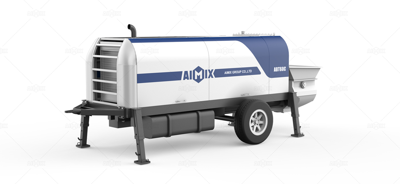 ABT60C trailer concrete pump for you to choose