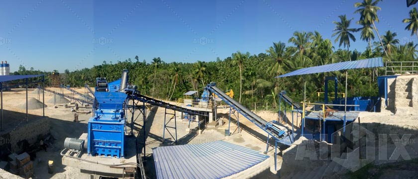Aimi Limestone Crusher Plant Working On-site