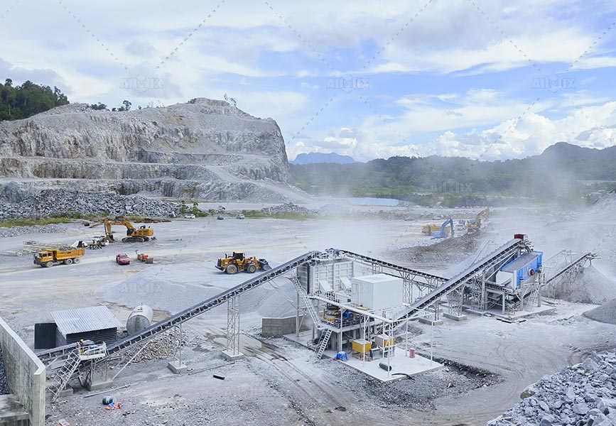 AIMIX 350tph crushing plant for sand and gravel production