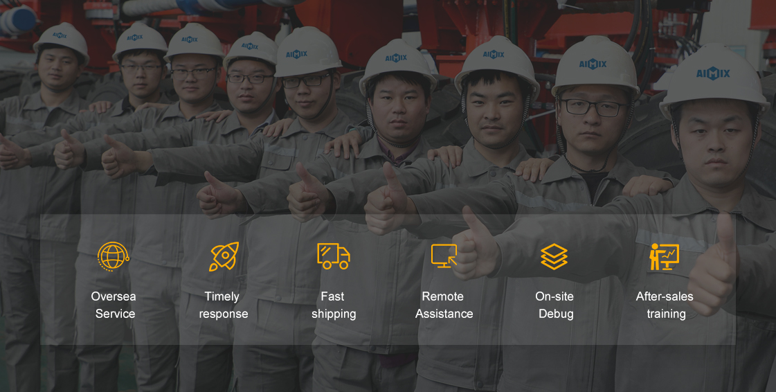 AIMIX after-sales installation team
