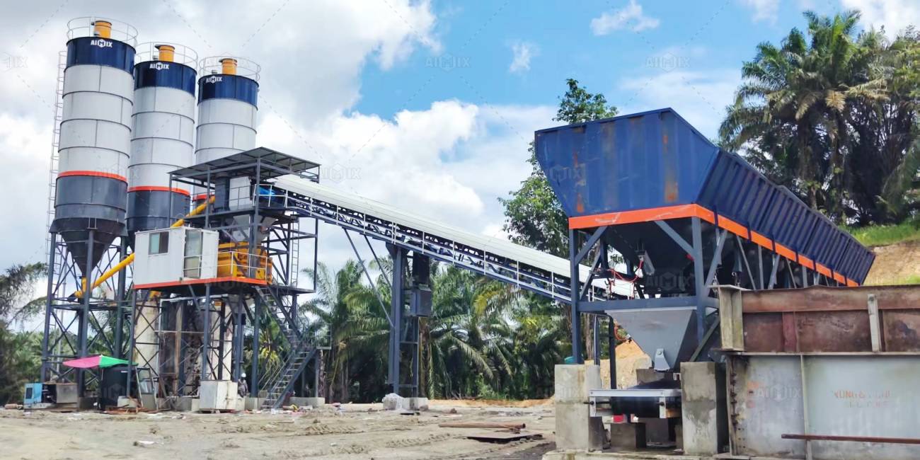 Aimix AJ90 batching plant solution for Malaysia