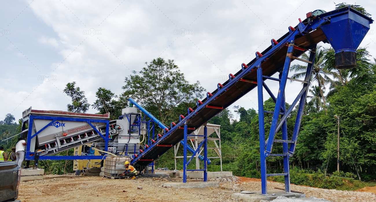 Aimix AJSY35 compact portable plant solution for Malaysia