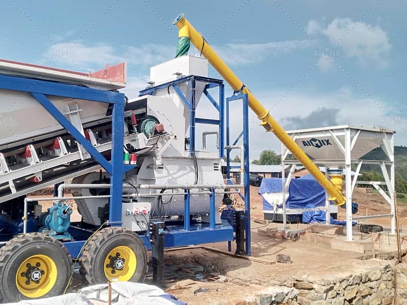 Aimix AJY35 Concrete Plant Launches in Burundi