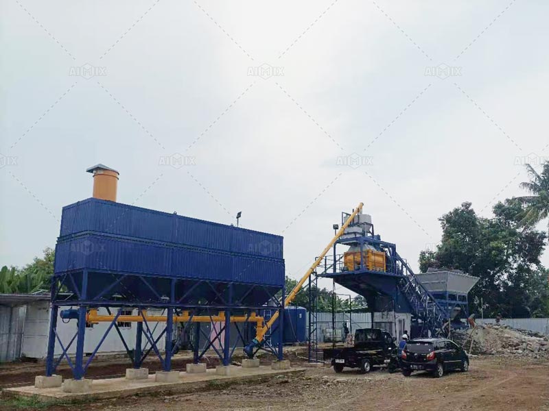 aimix ajy60 concrete Batching Plant Makes Waves in Indonesia