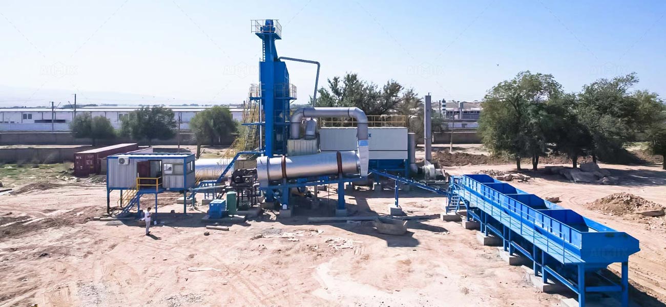 aimix ALQ 80 Asphalt Batch Plant in Uzbekistan