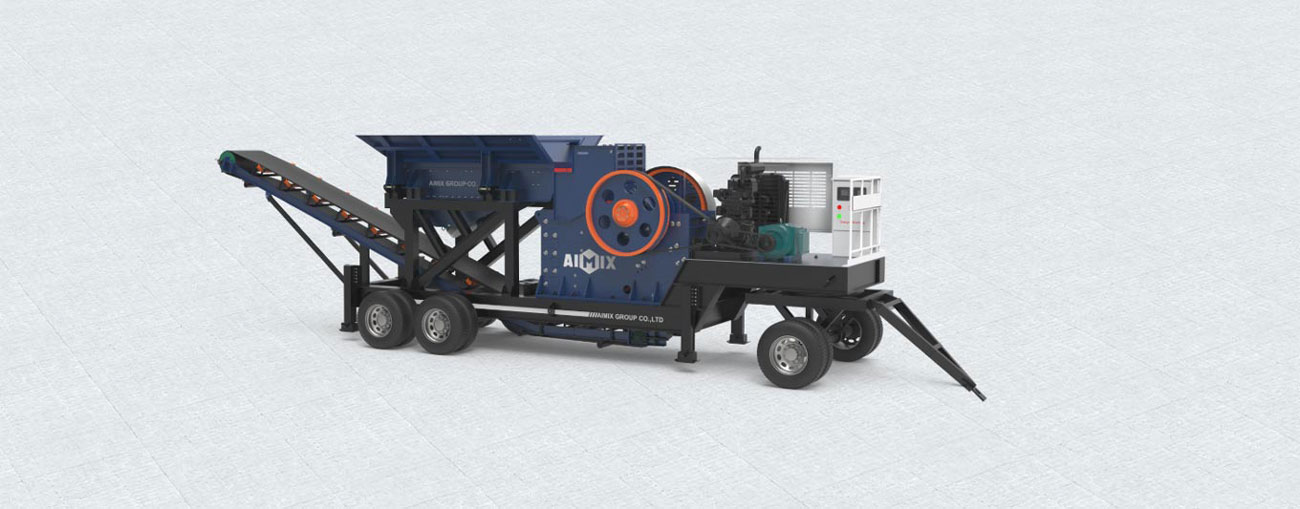 AIMIX APYE4060 small mobile jaw crusher machine - hot-sale in Indonesia
