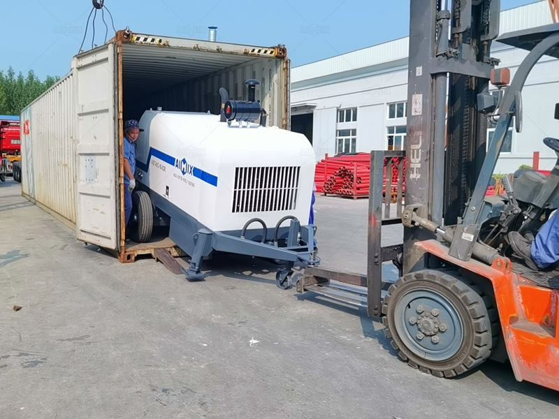 Aimix concrete pump trailer for sale shipment