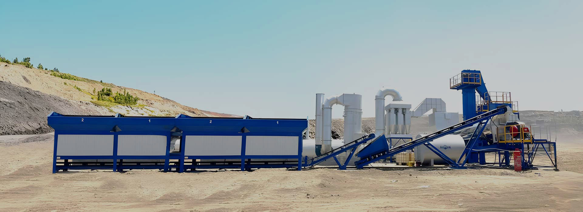 AIMIX portable continuous asphalt mixing plant for sale