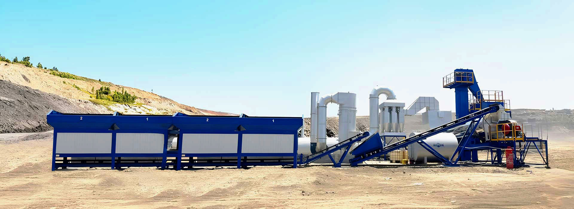 AIMIX portable continuous drum asphalt mixing plant for sale